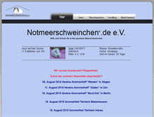 Tablet Screenshot of notmeerschweinchen.de